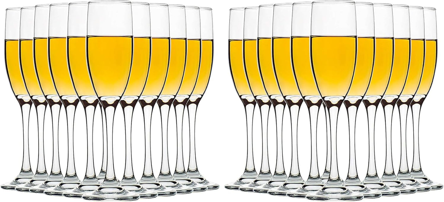 Set 12 Copas Champán 6oz Sin Plomo Transparente