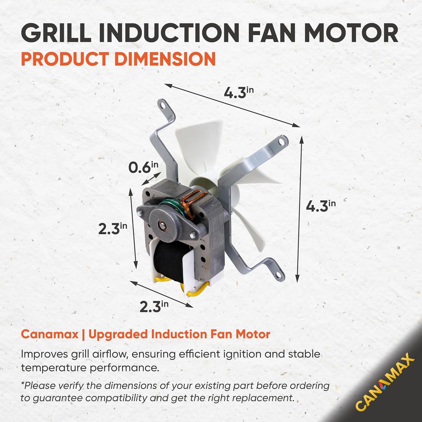 Kit ventilador inducción parrilla comp Traeger Pit Boss