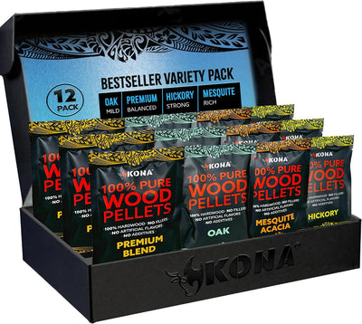 Pellets madera para parrilla Ninja Woodfire 12 sobres 4 sabores