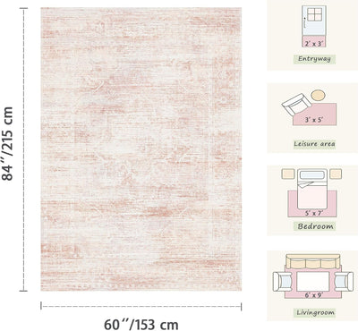Alfombra color rosa