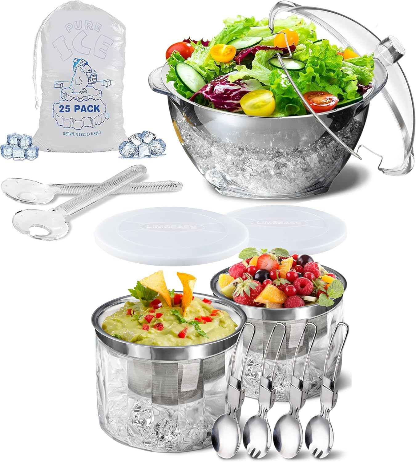 Bowl para ensalada fría set 2