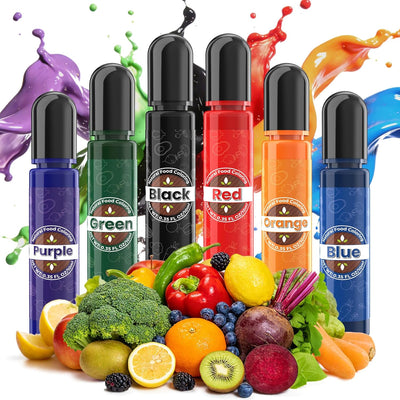 Colorante natural para alimentos sin FD&C 0.3 fl oz líquido vegano para pasteles y glaseado