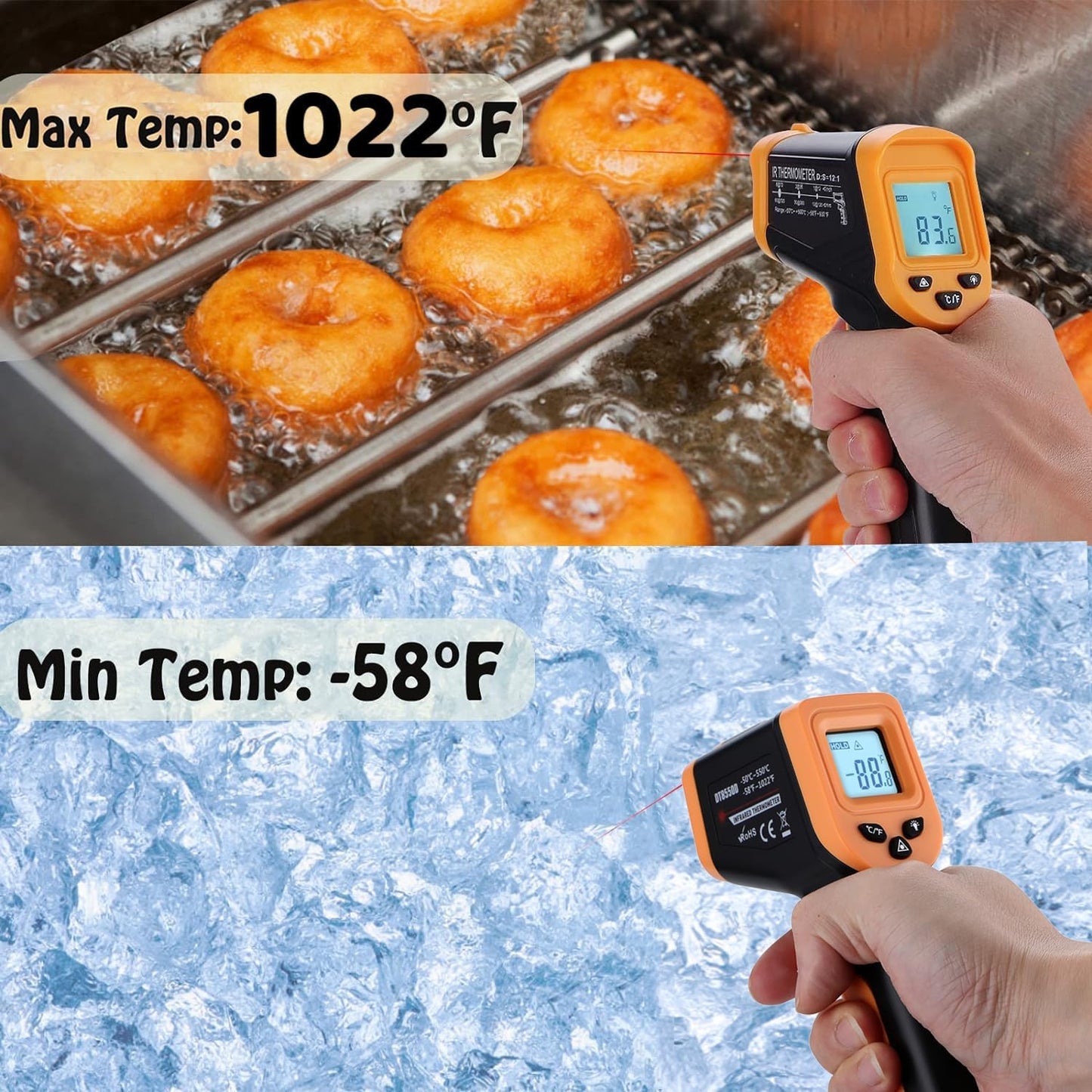Termómetro infrarrojo Blackstone para horno pizza y plancha