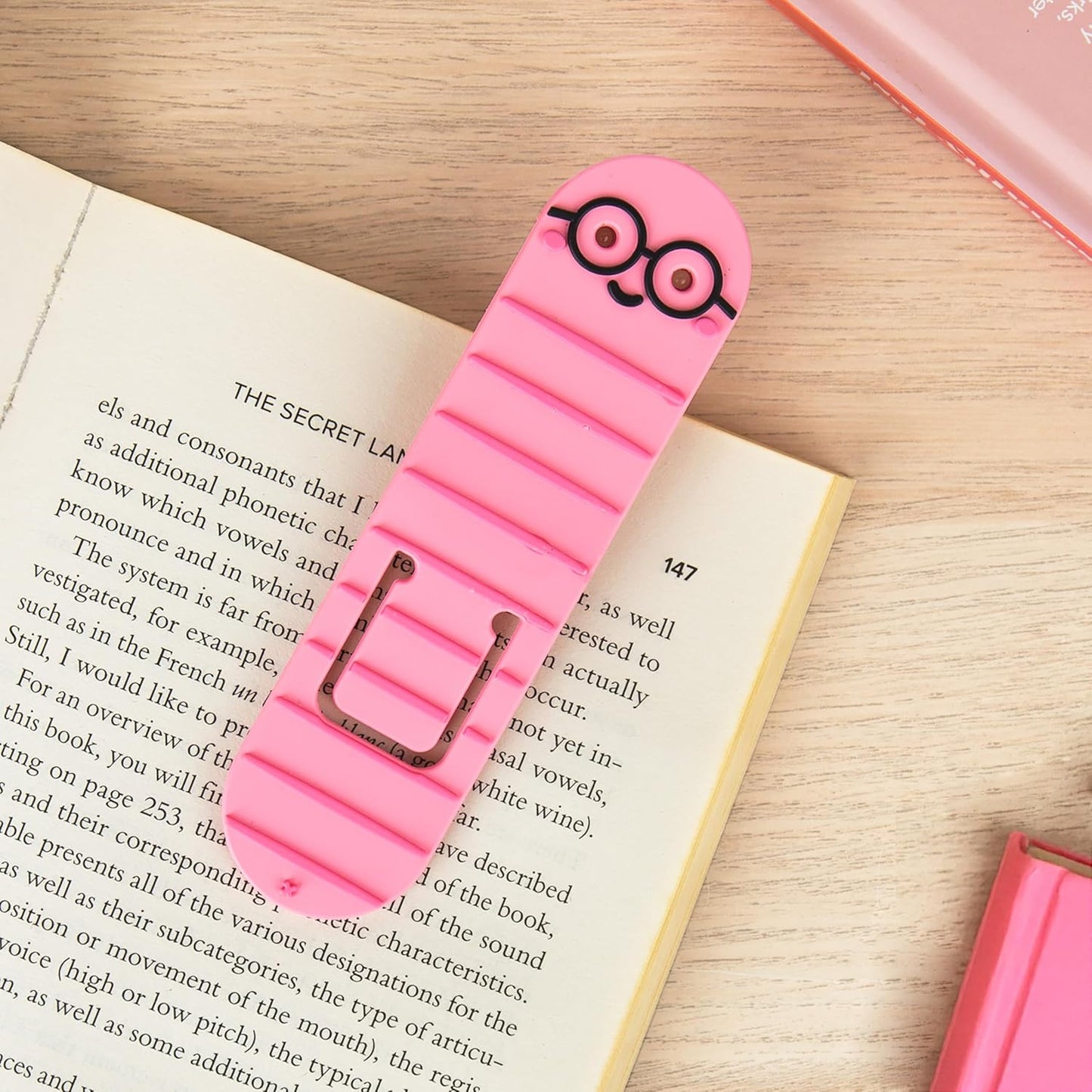 Luz LED para libro con clip y marcapáginas portátil