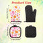 Set 4 Manoplas Horno Flores Resistentes Calor