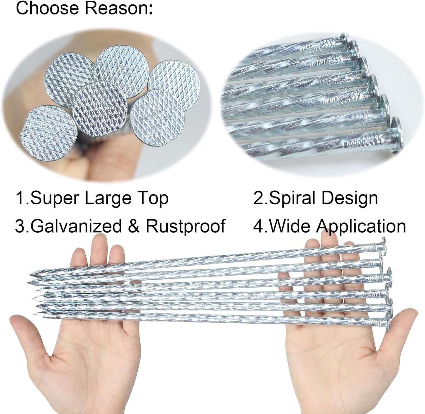 Estacas césped artificial 12pulg metal galvanizado anclaje seguro