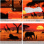 Fondo africano 7x5ft pancarta fiesta safari con cinta 19.68ft