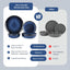 Set 16 Pzas Platos Cerámica Cocina Porcelana Esmaltada