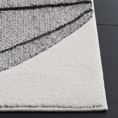 Alfombra área 2x3pulg Hollywood marfil y gris no pelusa