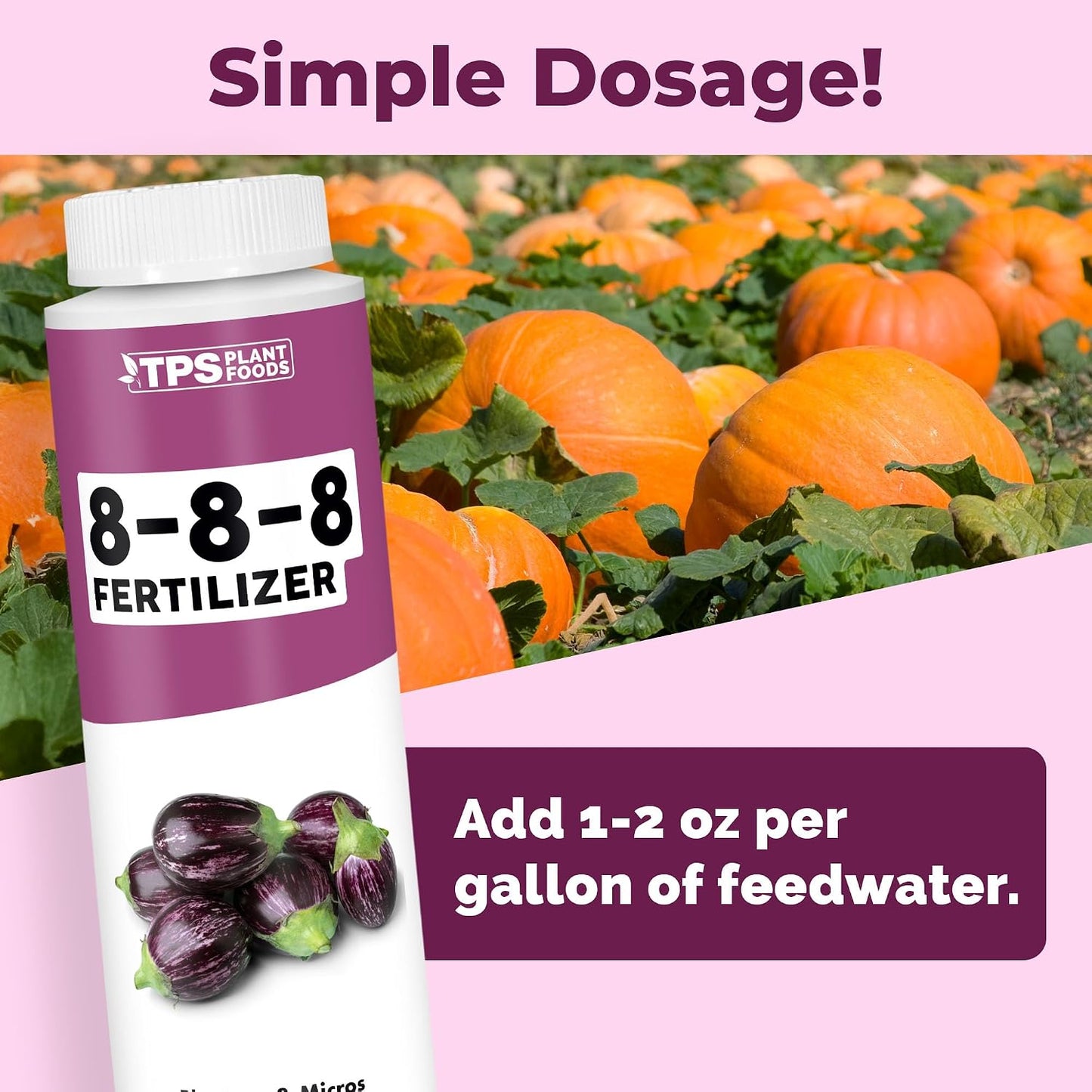 Fertilizante 8-8-8 para plantas arbustos flores 8oz