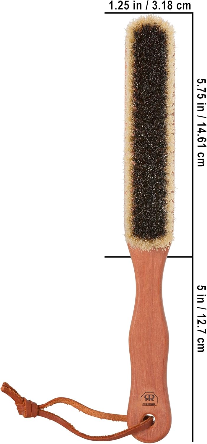Cepillo cachemira cerdas cerdo madera peral 10-3/8 pulg duradero