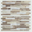Protector salpicaduras baño PVC madera beige