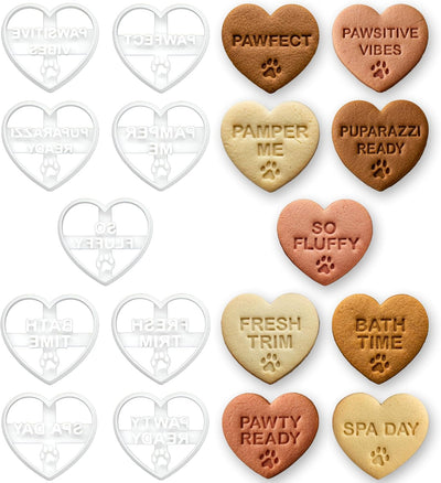 Set 9 Cortadores Corazón para Galletas Fondant