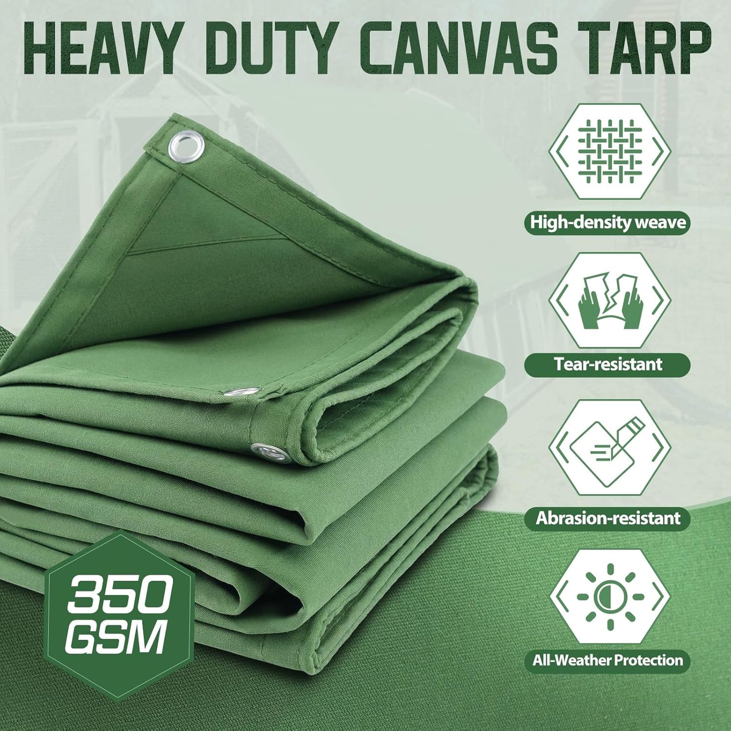 Lona resistente 8x8ft para toldo tienda camping