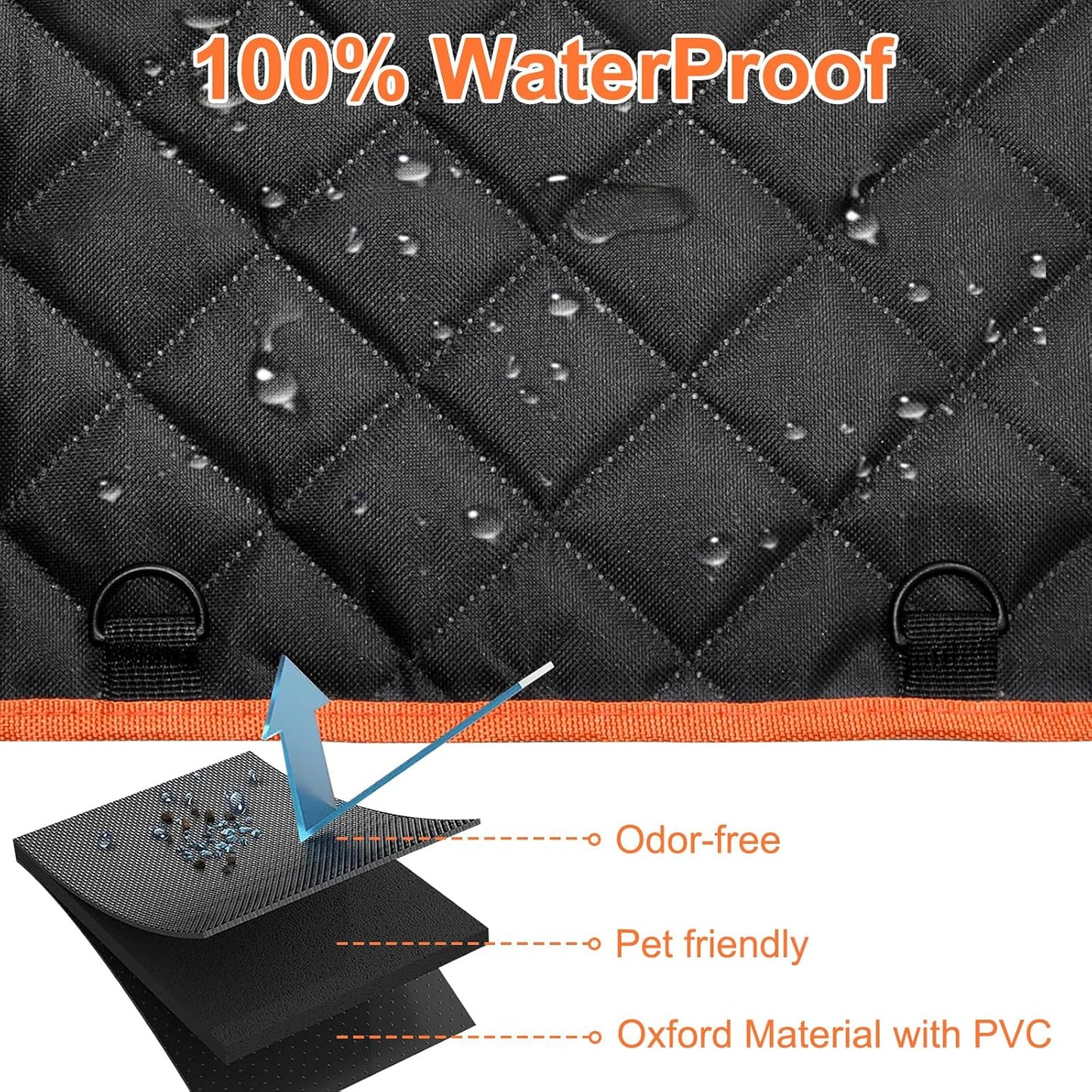 Funda asiento perro impermeable antideslizante para auto