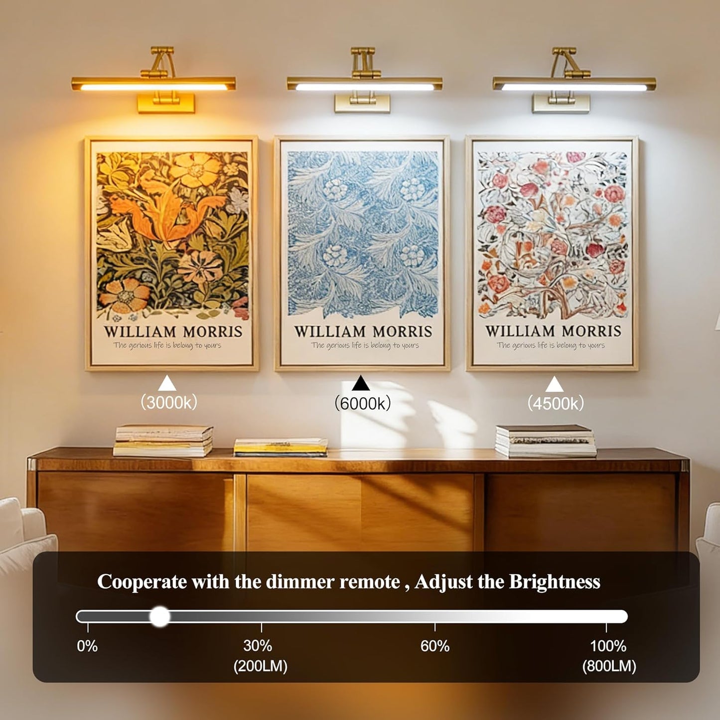 Luces arte recargable para pintar 16pulg regulables