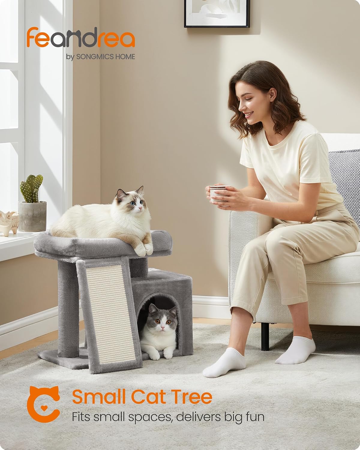 Árbol gato 20x15x18pulg gris paloma