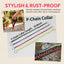 Correa metal perro antimordidas collar cadena P 2-4 pies