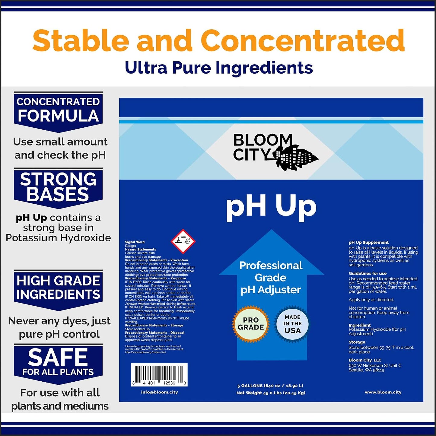 Fertilizante líquido pH Up 8oz