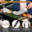 Set 35 accesorios parrilla Blackstone acero inox espátula prensa