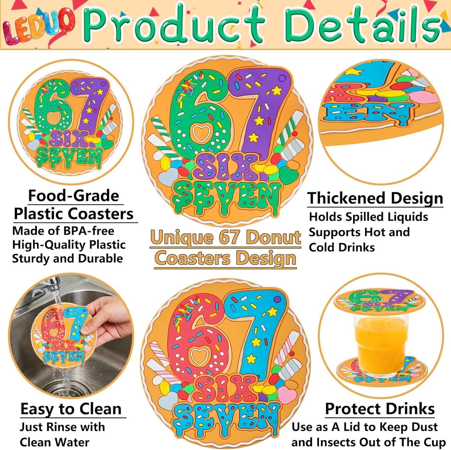 Posavasos 6-7 para bebidas café decoración hogar