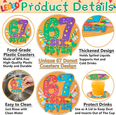 Posavasos 6-7 para bebidas café decoración hogar