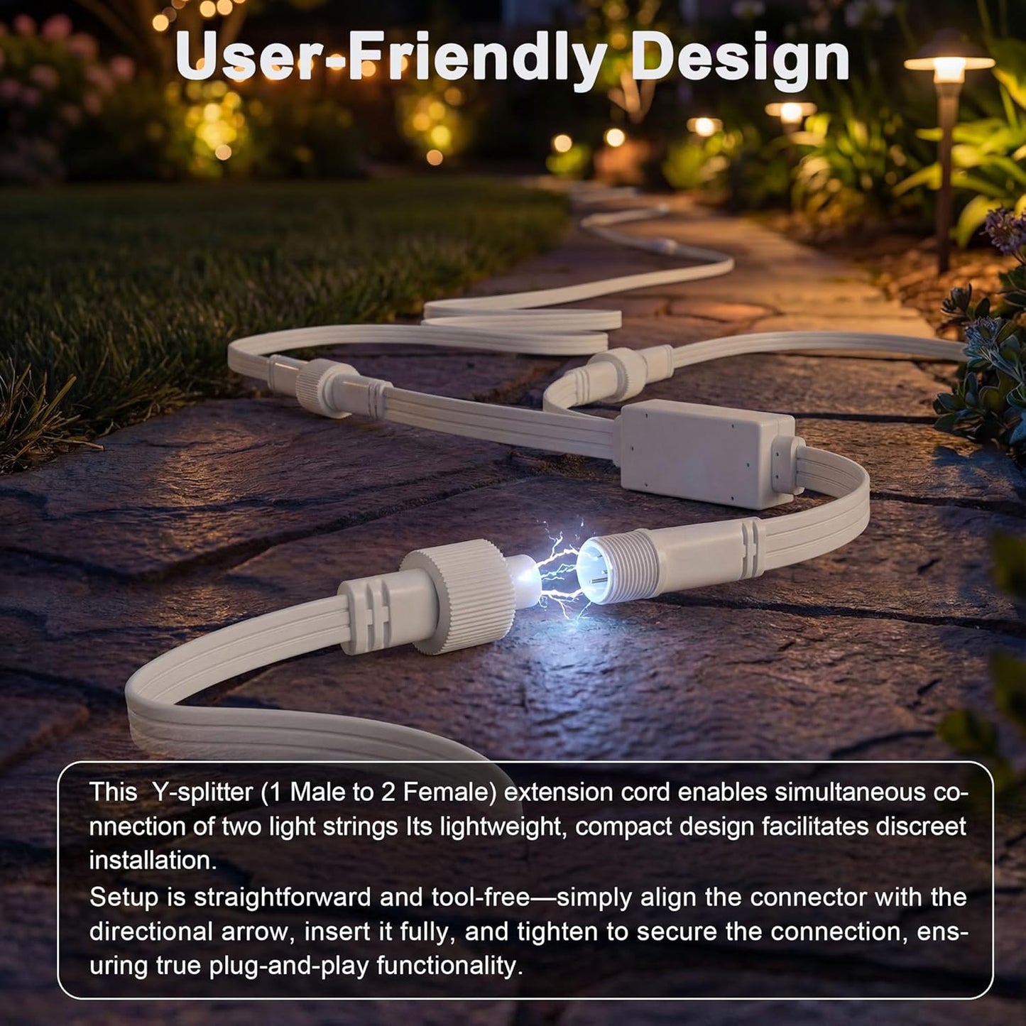 Tira luces permanente exterior cable Y comp H705A/B/C