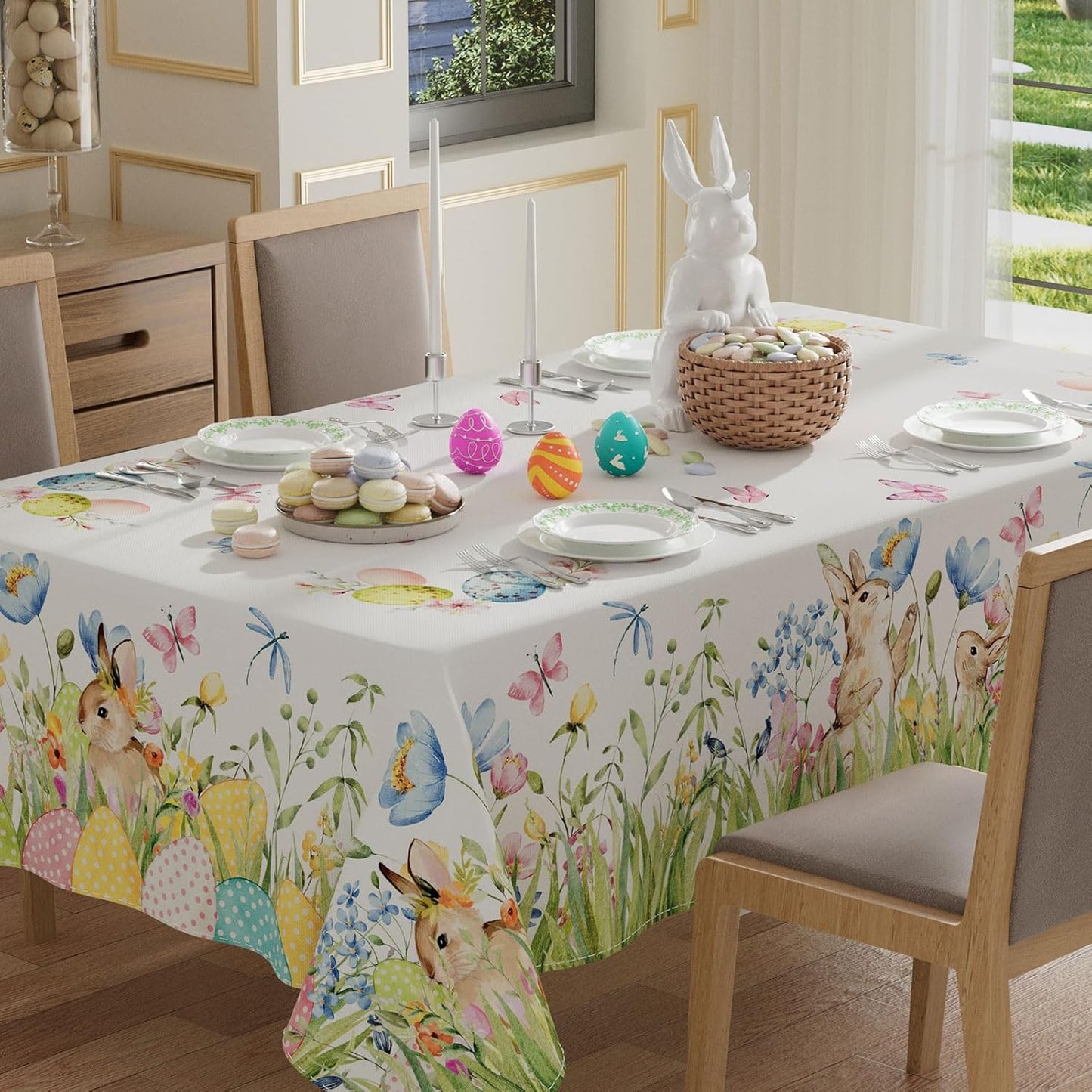 Mantel rectangular XCHI lavable para interiores y fiestas 60x84