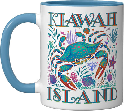 Taza cerámica regalo vacaciones playa KIawah Island SC