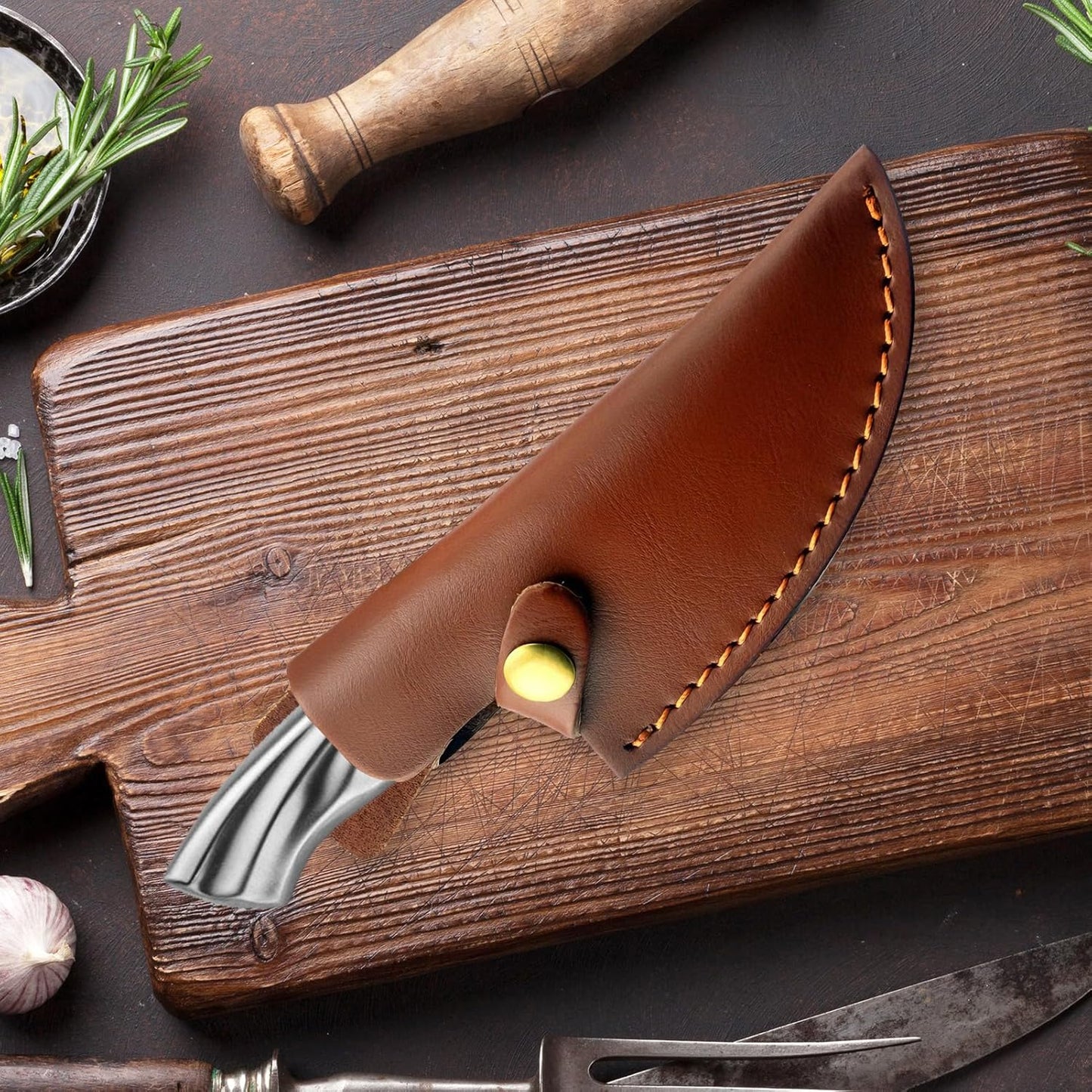 Funda cuero sintético 6pulg para cuchillos chef y deshuesado
