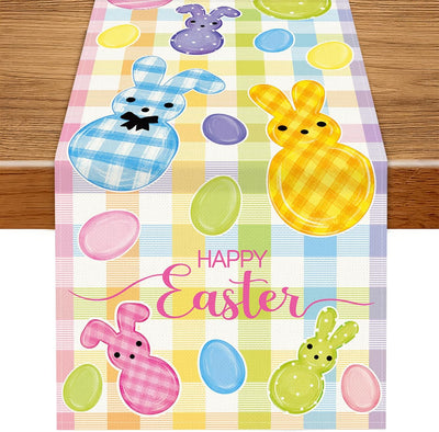 Camino mesa Pascua 13x72pulg diseño conejito primaveral
