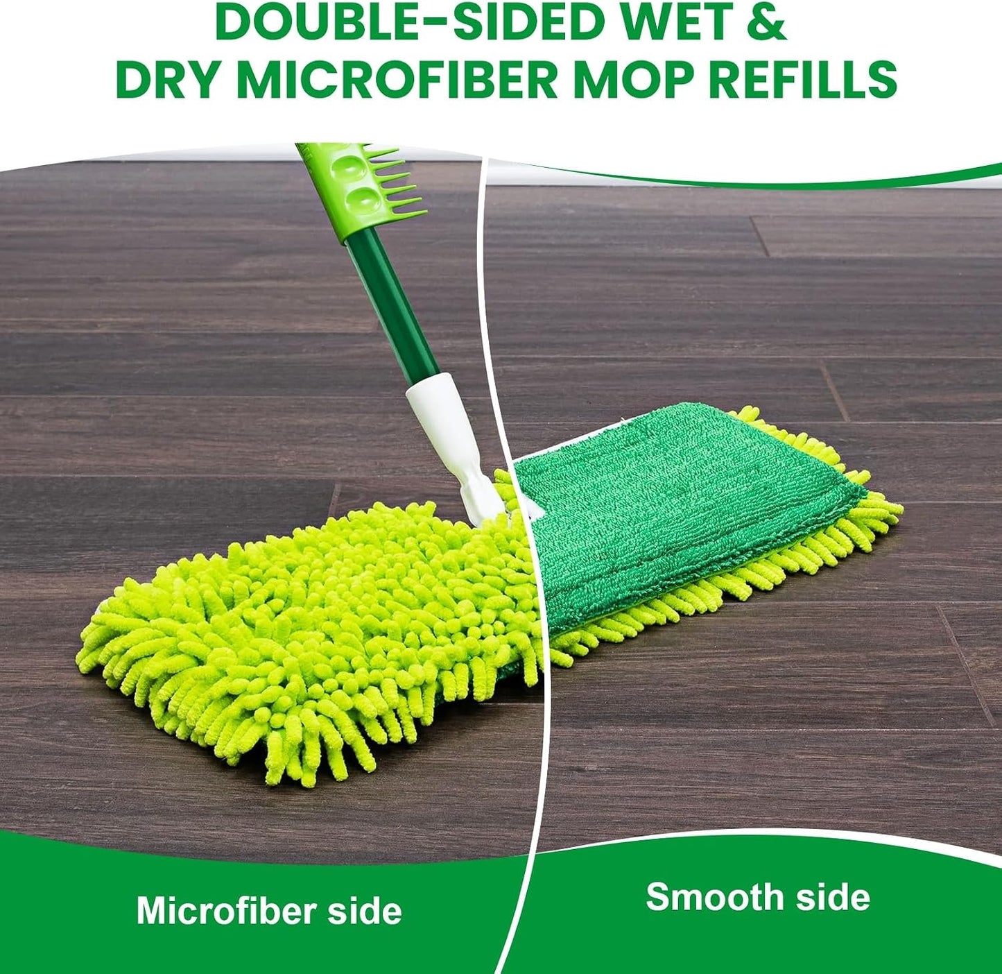 3 Pzas Cabezales Microfibra 18pulg Libman para Mopa Pisos