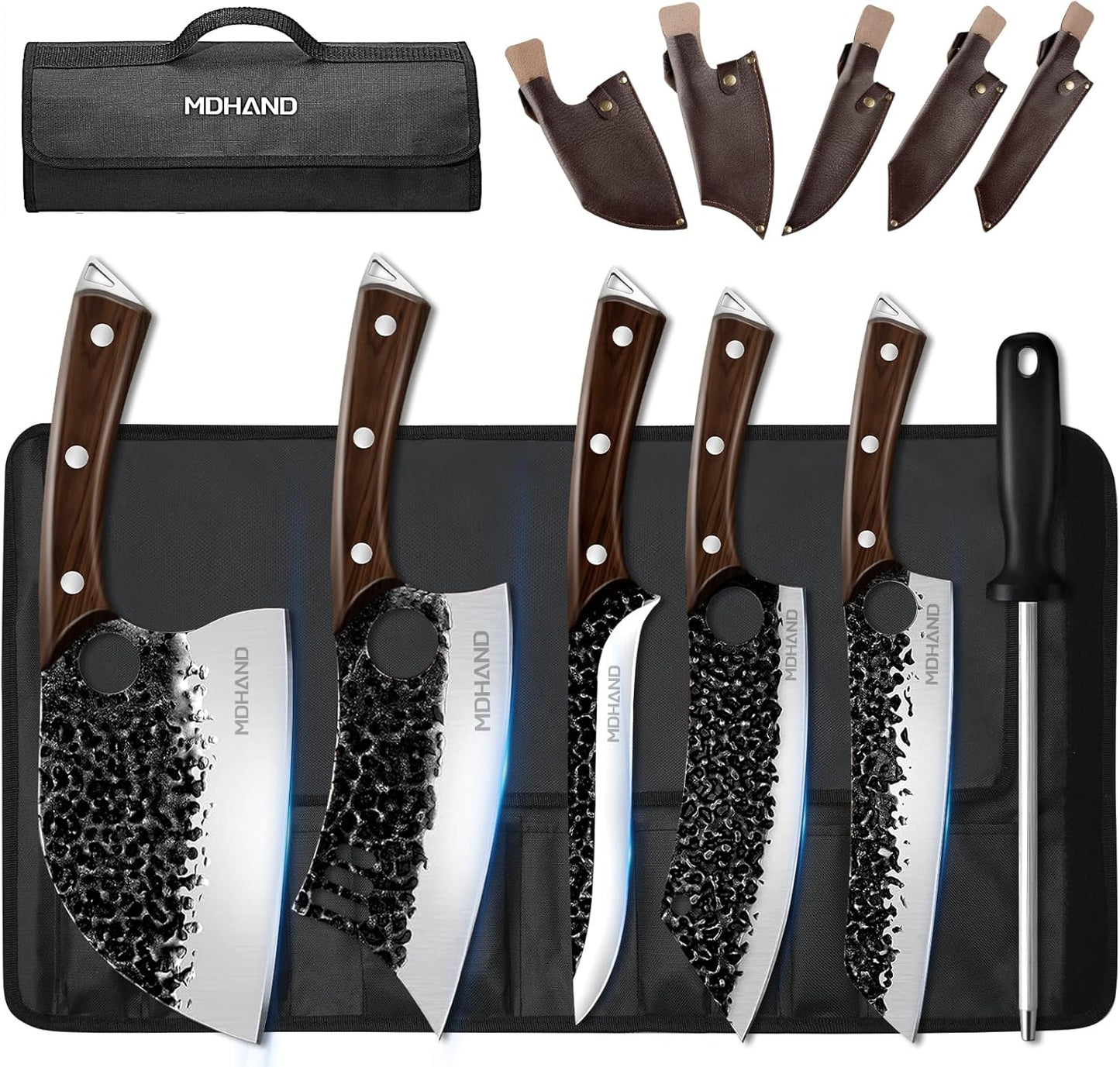 Set 12 Cuchillos Chef Acero Alto Carbono con Bolsa
