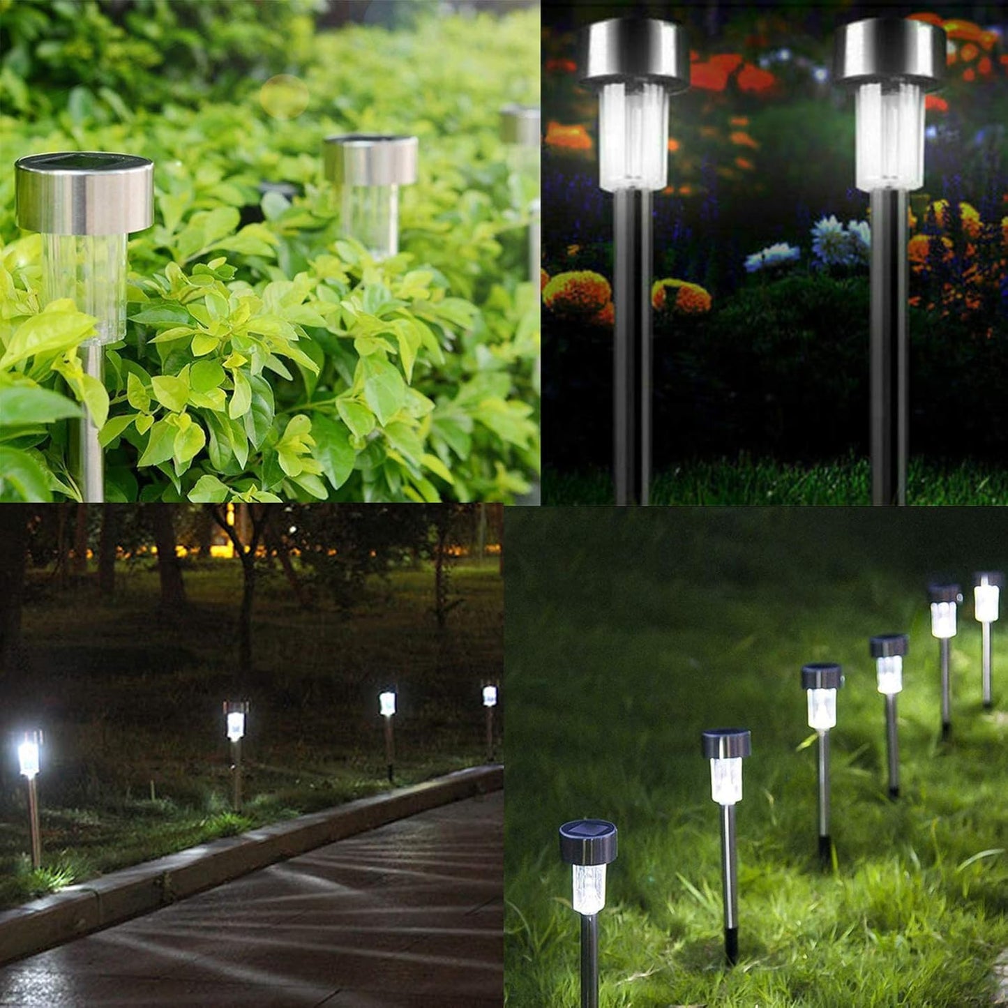 Luces LED jardín solares impermeables para exteriores