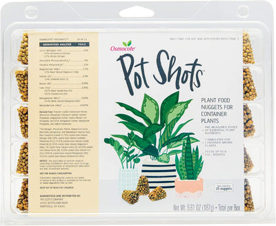 Alimento para plantas domésticas 25 pepitas 6 meses
