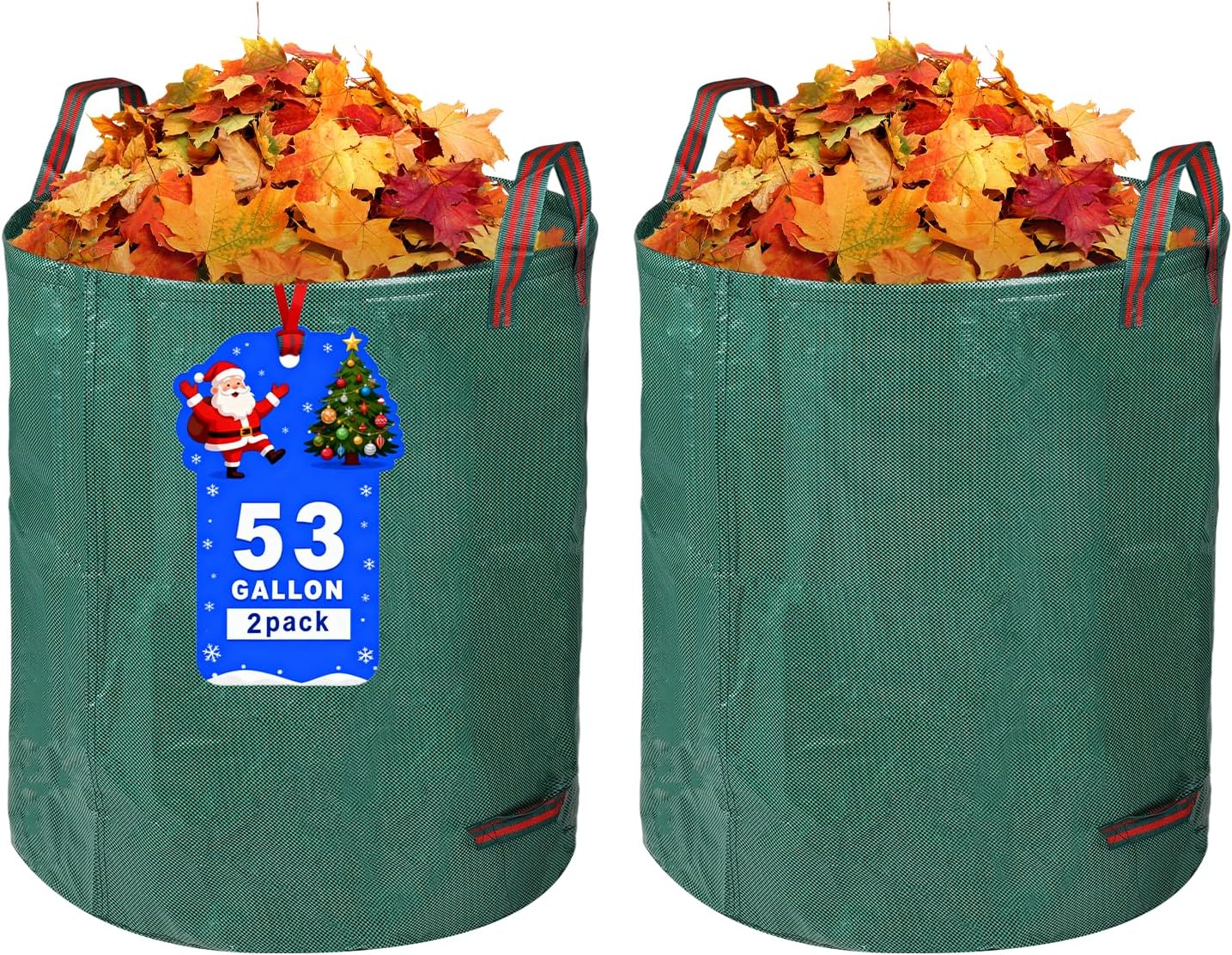 2 Pzas Bolsas Jardín 53gal Resistentes para Hojas y Césped