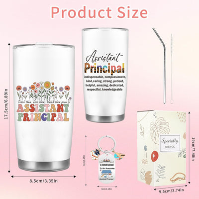Juego regalo para mujer con vaso 20oz, pajilla y llavero