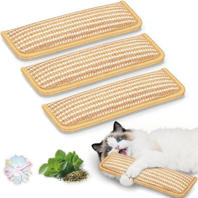 3 Pack Juguetes Gato con Sonido Rizado Sisal para Rascar y Morder