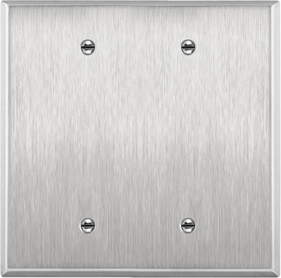Placa pared acero inox con cubierta metálica resistente