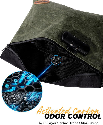 Bolsa viaje con bloqueo combinación carbón activado impermeable