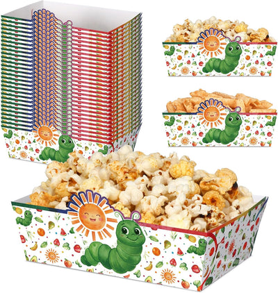 Suministros para fiesta de cumpleaños con temática de oruga y gusanos de sol