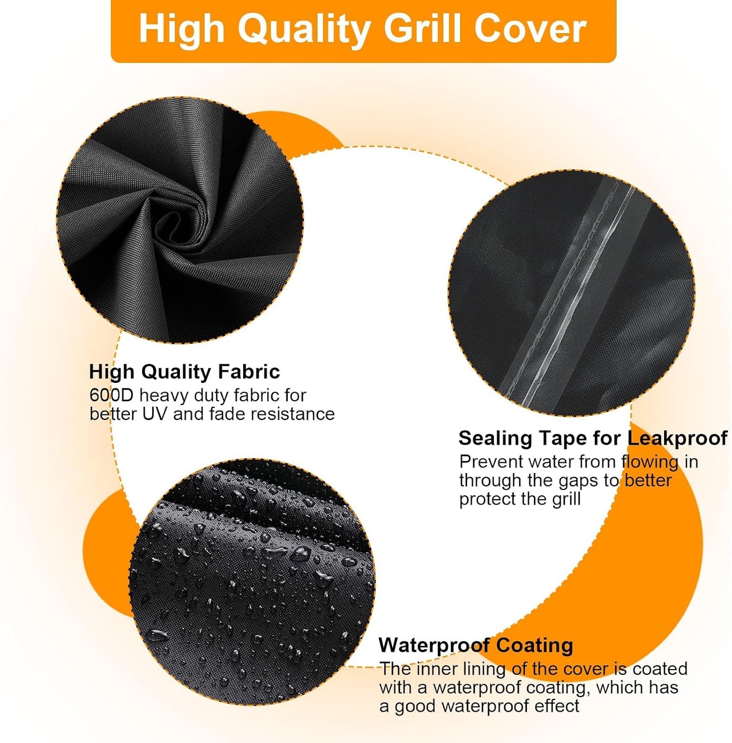 Funda parrilla exterior tela Oxford 600D resistente OG800/OG900