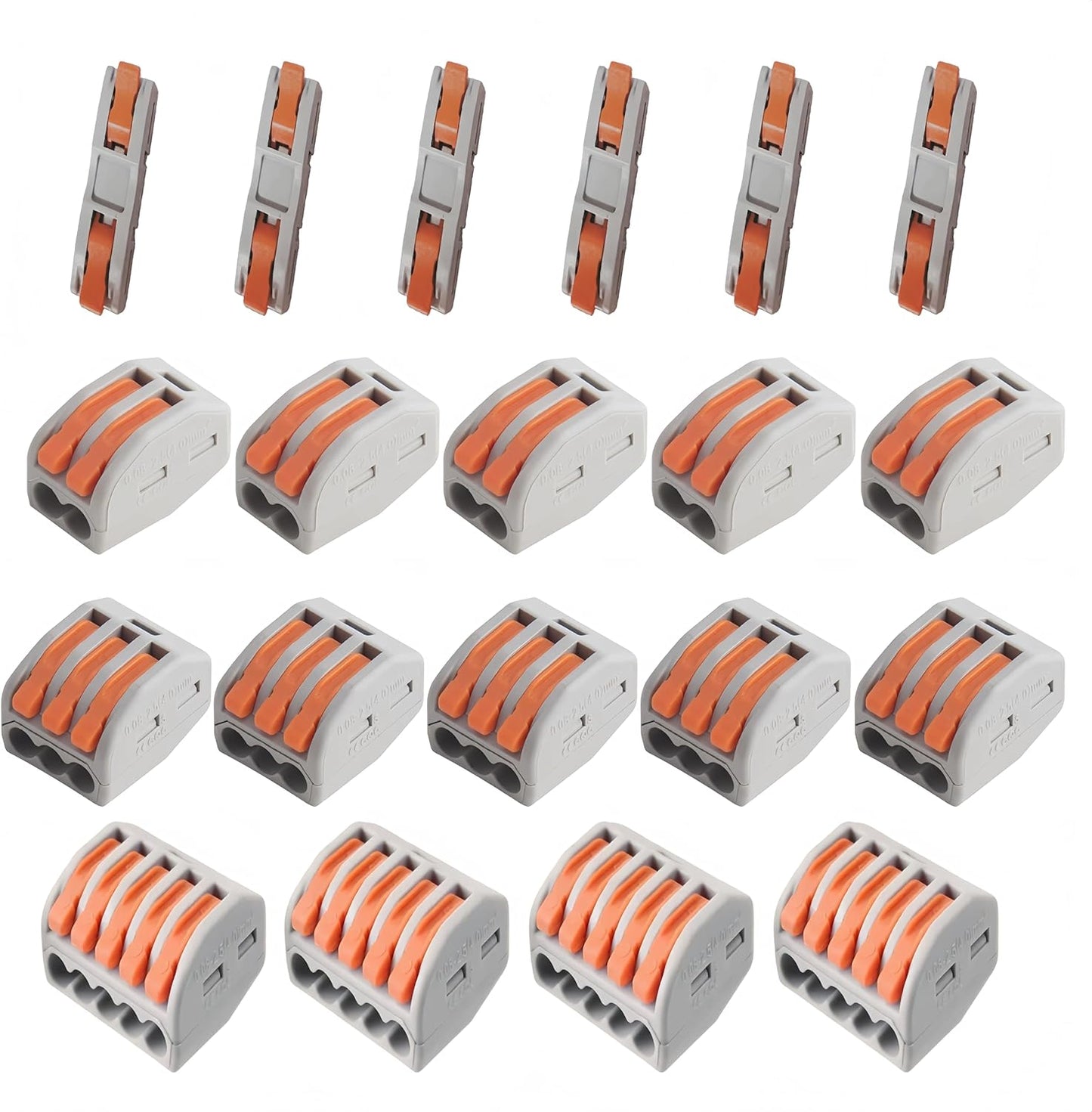 Kit 50 Conectores Rapidos Cable 2/3/5 AWG 28-12