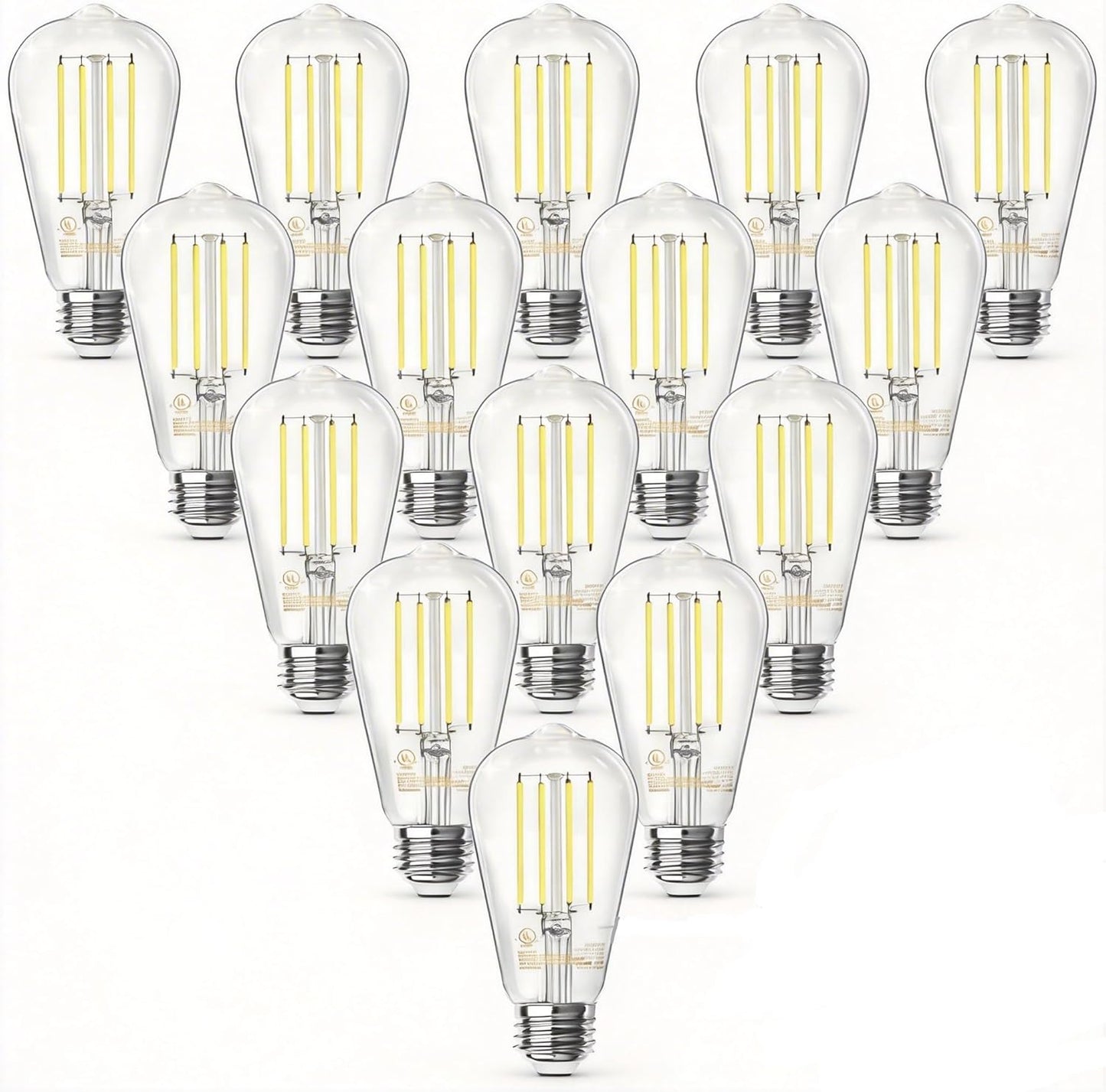 20 Pzas Lámpara LED E26 Estilo Vintage 800Lumens