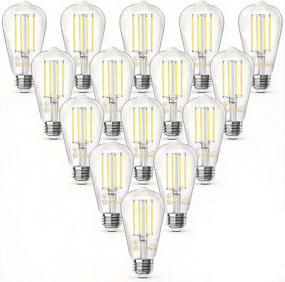 20 Pzas Lámpara LED E26 Estilo Vintage 800Lumens