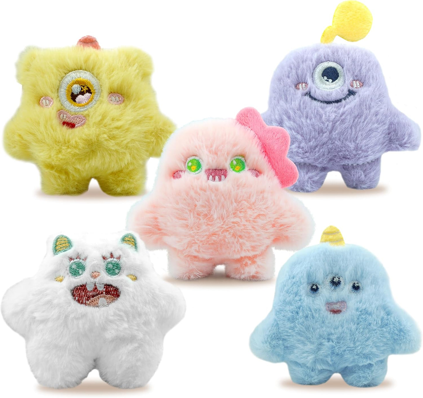 Imanes de peluche decorativos para nevera, 5 diseños únicos