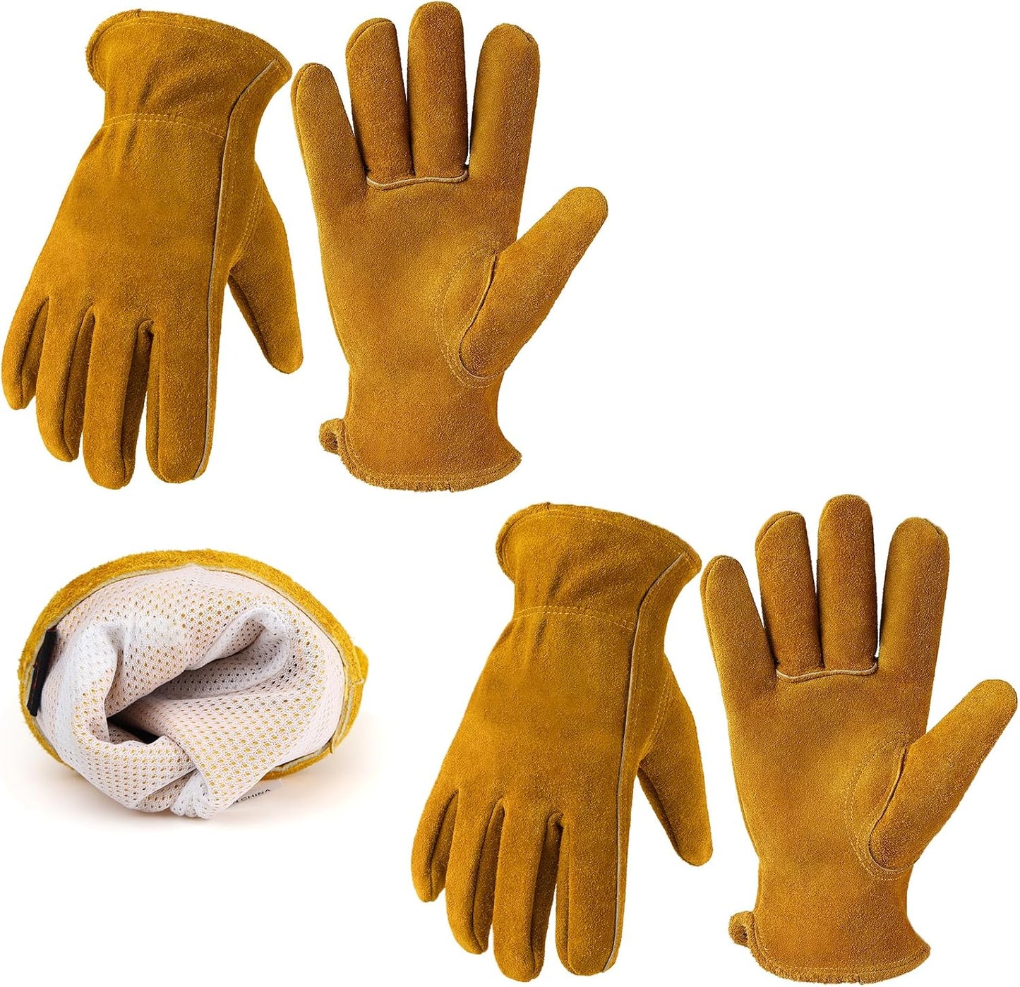 Guantes jardinería cuero para hombre mujer resistentes espinas
