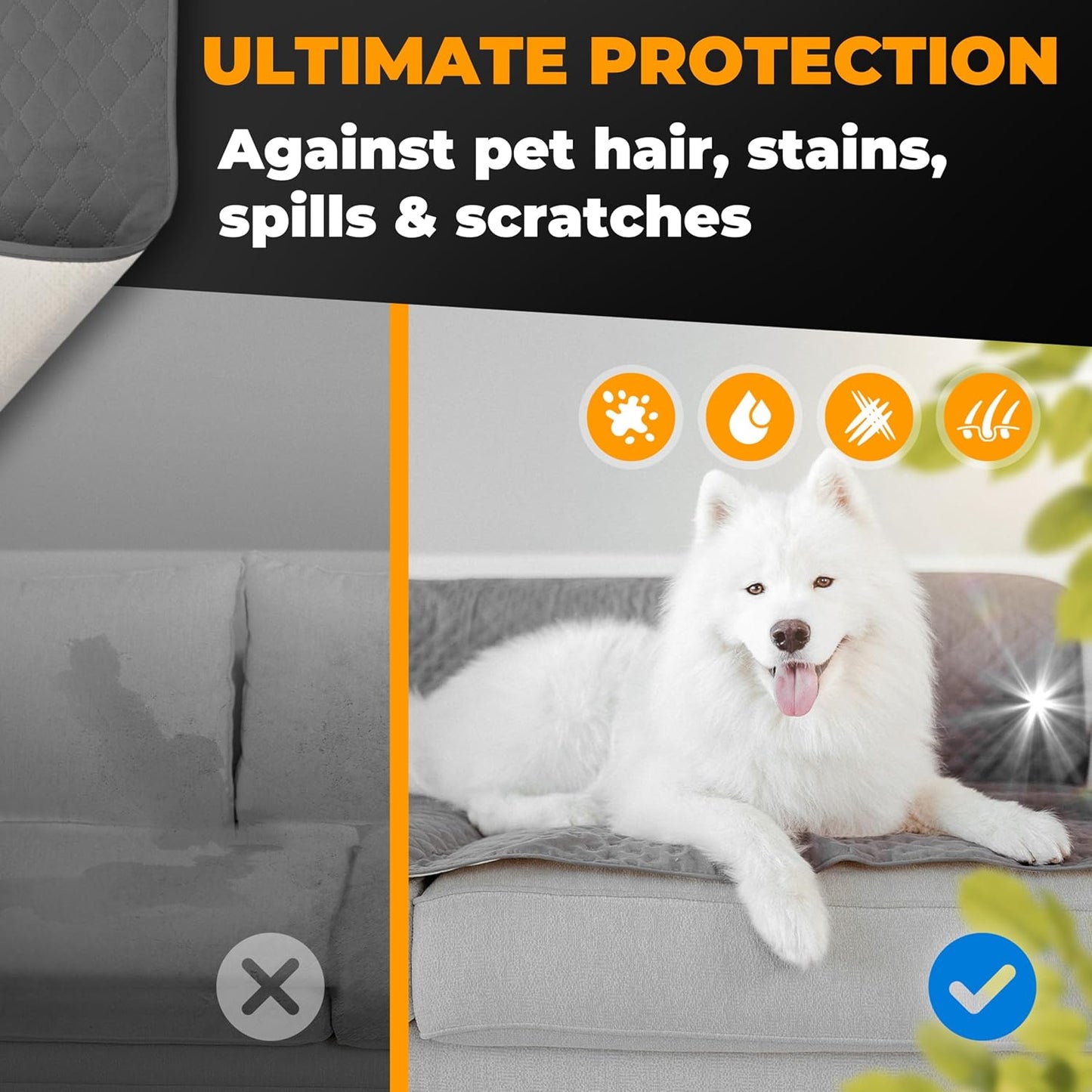 Manta impermeable para perro sofá cama auto antideslizante lavable