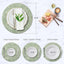 Set 12 Manteles Individuales Sintéticos Resistentes Calor Verde