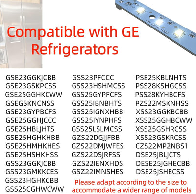 Tablero LED para frigorífico GE 5 Uds comp